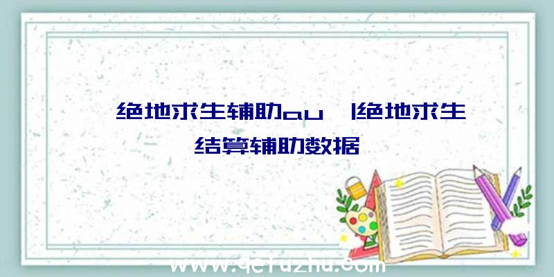 「绝地求生辅助au」|绝地求生结算辅助数据